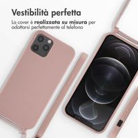 imoshion Cover in Silicone con Cordino Apple iPhone 12 (Pro) - Sand Pink