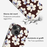 Selencia Cover posteriore Vivid con MagSafe Apple iPhone 14 - Choco Flower Pop