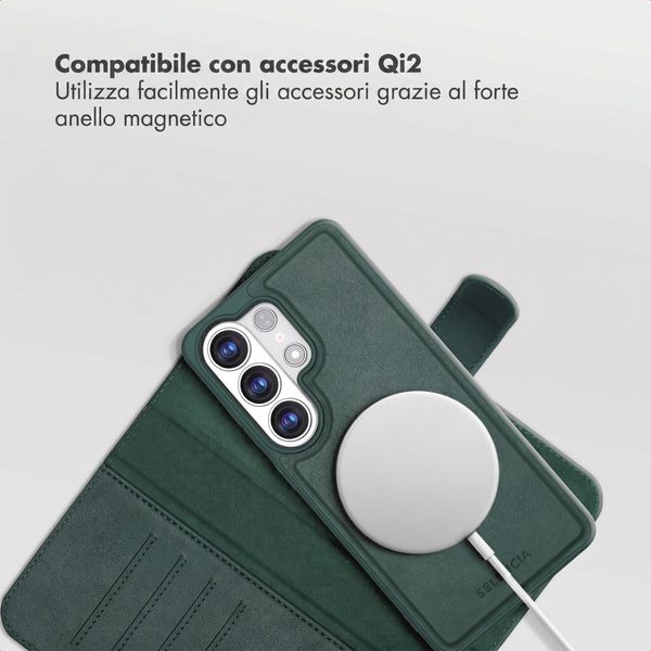 Selencia Libreria rimovibile Olyn con MagSafe Samsung Galaxy S26 Ultra - Verde