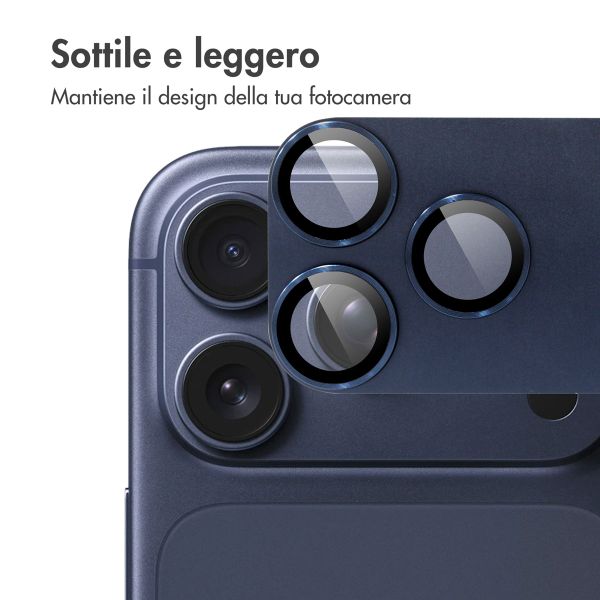 imoshion Protezione fotocamera in Vetro 2 Pezzi Apple iPhone 17 Pro Max - Deep Blue