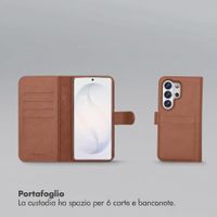 Selencia Libreria rimovibile Olyn con MagSafe Samsung Galaxy S26 Ultra - Marrone
