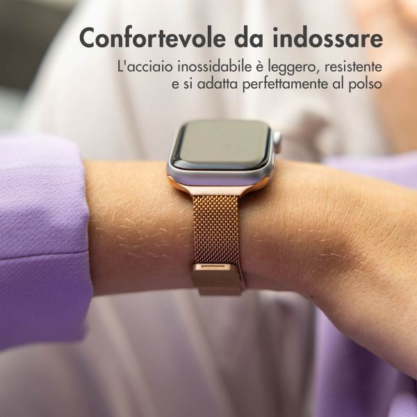 imoshion Cinturino sottile Milanese Apple Watch | 38/40/41/42 mm - Oro rosa