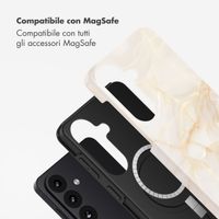 Selencia Cover posteriore Vivid con MagSafe Samsung Galaxy S26 Plus - Golden Beige Marble