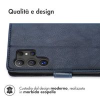 imoshion Cover a libro di Lusso Samsung Galaxy S24 Ultra - Blu scuro