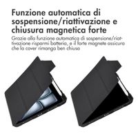 Accezz Libreria a tre ante robusta Apple iPad Air 11 pollici (2026) M4 / (2025) M3 / (2024) M2 / Air 5 (2022) / Air 4 (2020) - Nero