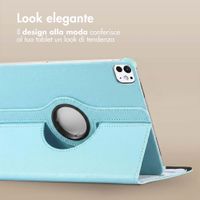 imoshion Cover Girevole a 360° Apple iPad Pro 11 (2025) M5 / (2024) M4 - Azzurro