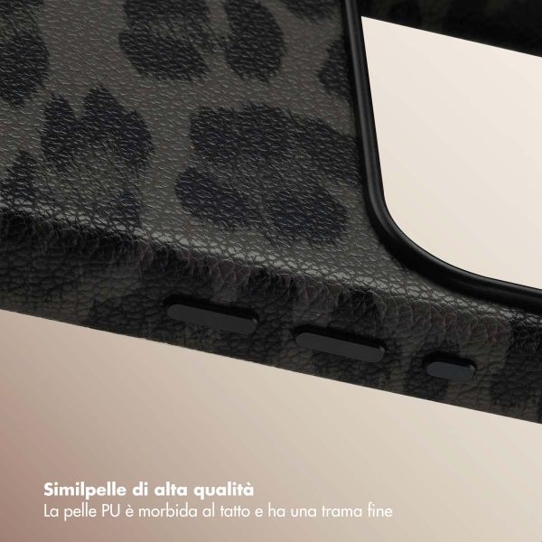 Selencia Cover Sabi Stampa pantera con MagSafe Apple iPhone 17 Pro - Midnight Black