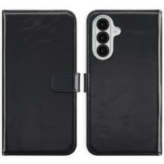 Selencia Cover a libro in vera pelle Samsung Galaxy A36 / A56 - Nero