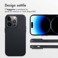 Accezz Cover in Pelle con MagSafe Apple iPhone 14 Pro - Onyx Black