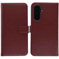 Selencia Cover a libro in vera pelle Samsung Galaxy A36 / A56 - Burgundy