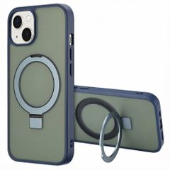 Accezz Cover con anello e supporto con MagSafe Apple iPhone 14 - Blu