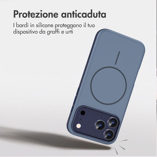 imoshion Cover posteriore Color con Thin MagSafe Ring Apple iPhone 17 Pro Max - Blu scuro