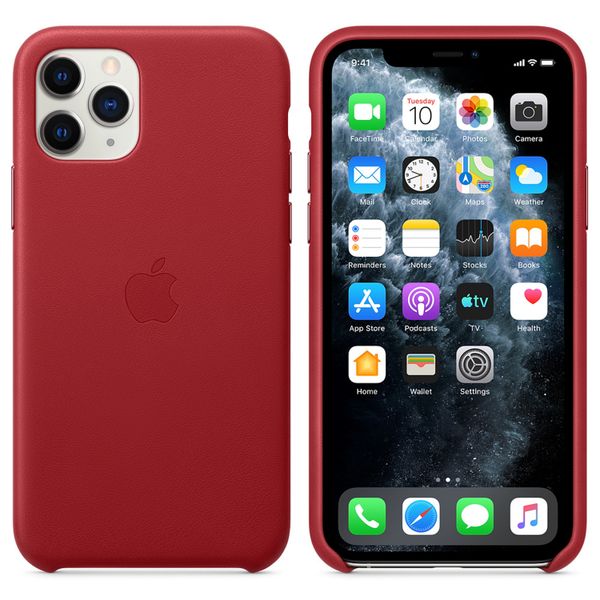 Apple Cover in Pelle iPhone 11 Pro - Red
