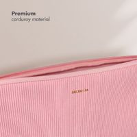 Selencia Cover per laptop in velluto a coste 13-14 pollici - Sleeve per laptop - Soft Blush