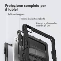 Accezz Cover Posteriore Resistente con tracolla Apple iPad Pro 13 (2025) M5 / (2024) M4 - Nero