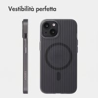 Accezz Cover Lite con MagSafe | Fluted | Apple iPhone 14 - Grigio