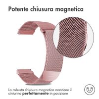 imoshion Cinturino milanese magnetico  - Attacco universale 20 mm - Taglia S - Rosa