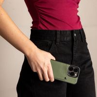 Selencia Cover posteriore Riva con portacarte Samsung Galaxy S26 - Sage Green