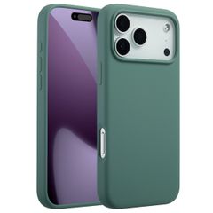 Accezz Cover in silicone liquido con MagSafe Apple iPhone 17 Pro Max - Verde scuro