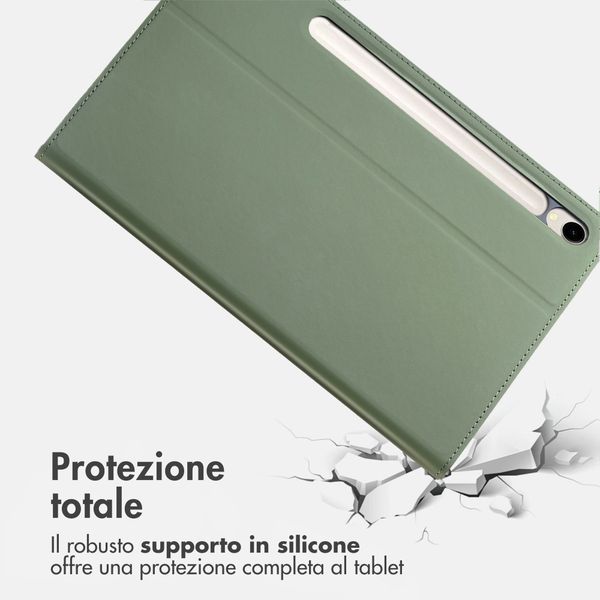 Accezz Cover Tablet Classica Samsung Galaxy Tab S9 11.0 pollici / S10 Lite / S10 FE / S9 FE 10.9 pollici - Verde