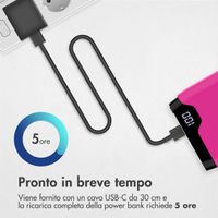 imoshion Powerbank - 20.000 mAh - Quick Charge e Power Delivery - Hot Pink
