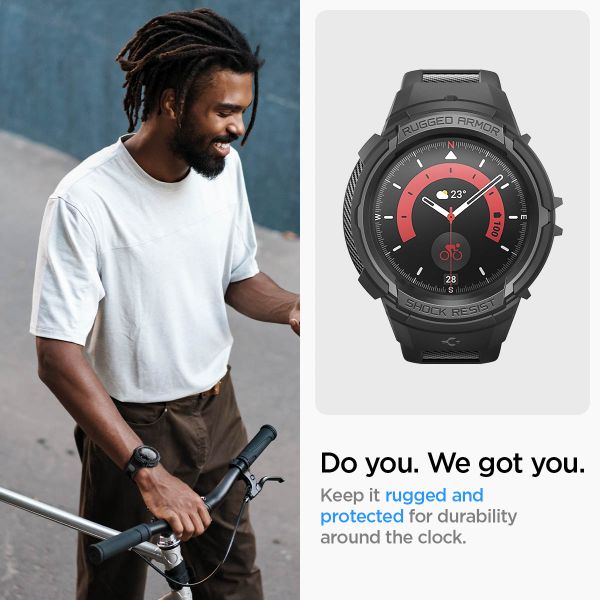 Spigen Cover Rugged Armor™ Pro Samsung Galaxy Watch 5 Pro - 45 mm - Nero