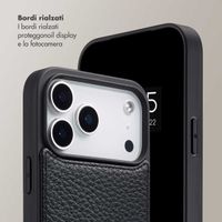 Selencia Cover per telefono Nova con cordino e portacarte Apple iPhone 17 Pro - Nero