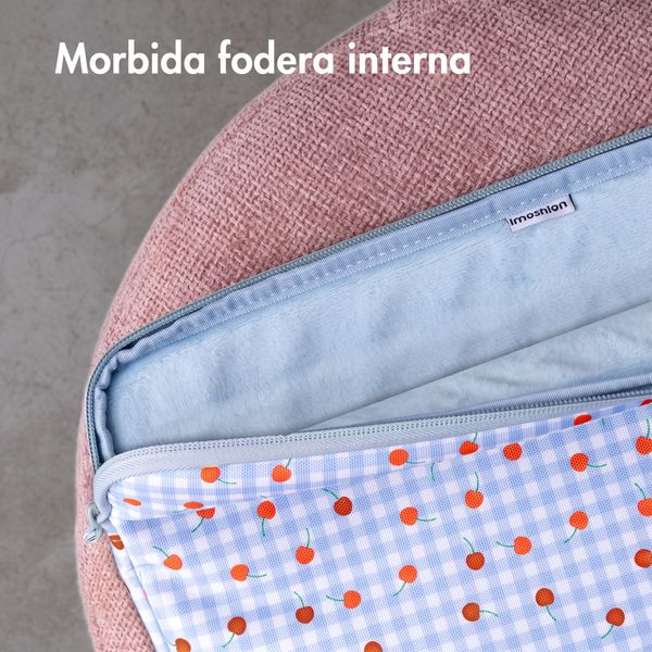 imoshion Custodia per laptop Design 13-14 pollici - Cherry Check