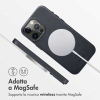 Accezz Cover in Pelle con MagSafe Apple iPhone 15 Pro Max - Onyx Black