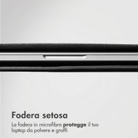Accezz Cover in pelle per Apple MacBook 13 pollici - Laptopsleeve - Nera