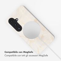 Selencia Cover posteriore Vivid con MagSafe Samsung Galaxy S26 Plus - Golden Beige Marble
