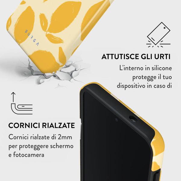 Burga Cover Posteriore Resistente Samsung Galaxy S25 - Lemon Tart