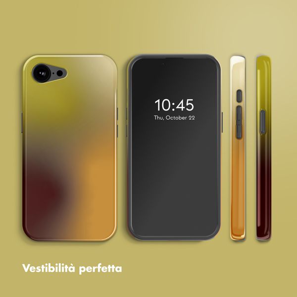 Selencia Cover posteriore Vivid con MagSafe Apple iPhone 17e / 16e - Gradient Olive Dust