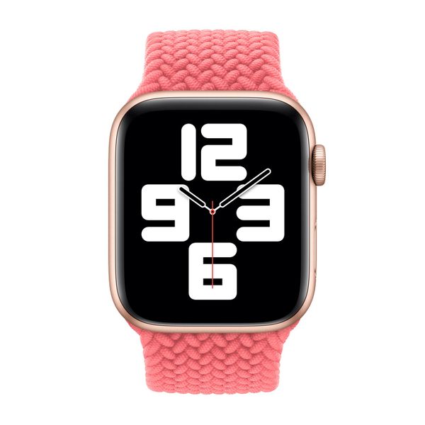 Apple Cinturino Solo intrecciato Apple Watch | 38/40/41/42 mm - Taglia 5 - Pink Punch