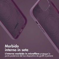 Accezz Cover in pelle 2 in 1 con MagSafe Apple iPhone 14 - Heath Purple