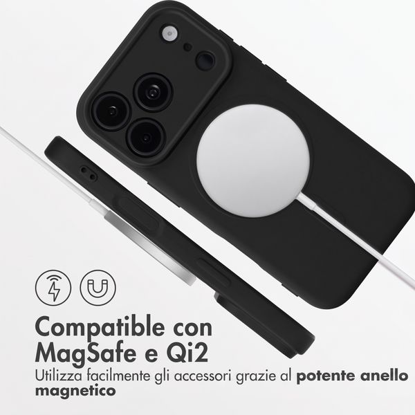 imoshion Cover Posteriore Colorata con MagSafe Apple iPhone 18 Pro Max / 17 Pro Max - Nero