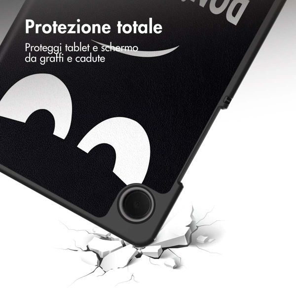 imoshion Cover Trifold Design Samsung Galaxy Tab A11 / A9 8.7 pollici - Don't touch