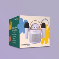 imoshion Sing & Shine Karaoke Set - Altoparlante e 2 microfoni - Lavender Lilac