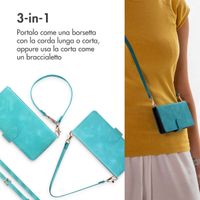 imoshion Cover a libro con Cordino Apple iPhone 15 - Turchese