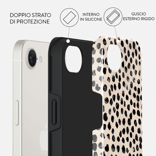 Burga Cover Posteriore Resistente Apple iPhone 17e / 16e - Almond Latte