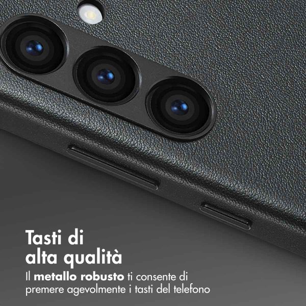 Accezz Cover in Pelle con MagSafe Samsung Galaxy S24 - Onyx Black