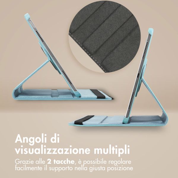 imoshion Cover Girevole a 360° Apple iPad Pro 13 (2025) M5 / (2024) M4 - Azzurro