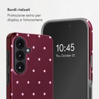 Selencia Cover Posteriore Vivid Samsung Galaxy S26 - Happy Dots Burgundy