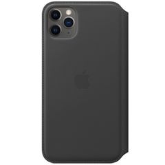 Apple Cover a libro in Pelle con Chiusura Apple iPhone 11 Pro Max - Nero