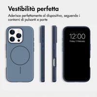 imoshion Cover posteriore Color con Thin MagSafe Ring Apple iPhone 16 Pro - Blu scuro
