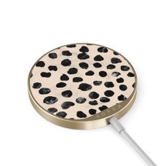 Burga Caricabatterie magnetico wireless - MagSafe e Qi2 - Almond Latte / Gold