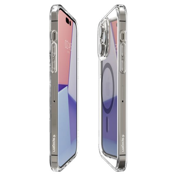 Spigen Cover Posteriore Ultra Ibrida con MagSafe Apple iPhone 14 Pro - Carbon Fiber Black