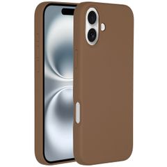 Accezz Cover in silicone liquido con MagSafe Apple iPhone 16 - Marrone chiaro