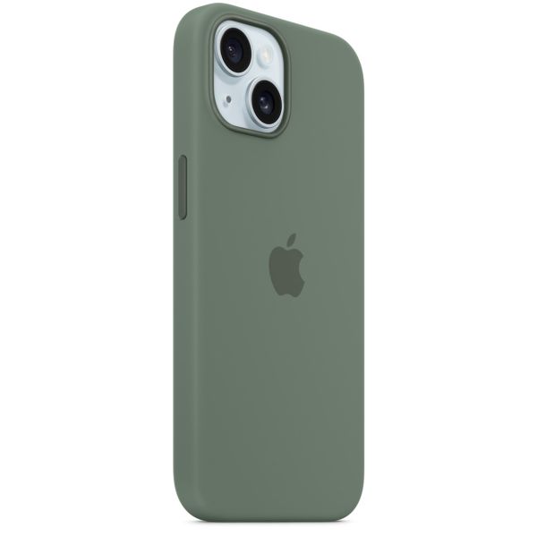 Apple Cover Posteriore in Silicone con MagSafe Apple iPhone 15 - Cypress