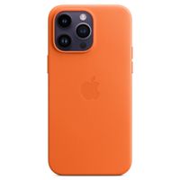 Apple Cover Posteriore in Pelle con MagSafe Apple iPhone 14 Pro Max - Orange